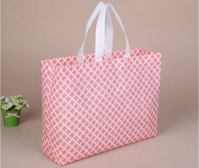 Color Printed Non Woven Tote Bags With Logo Customized , Non Woven Fabric Shopping Bags