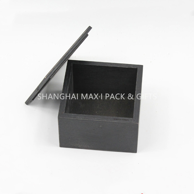 China Rectangular Luxury Packaging Boxes , Unfinished Small Wooden Packaging Boxes Jewellery Packing supplier
