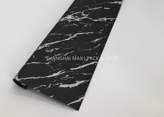 China Custom Black Wrapping Paper Rolls , Cute Tissue Wrapping Paper Birthday Personalized Black White In Stock supplier