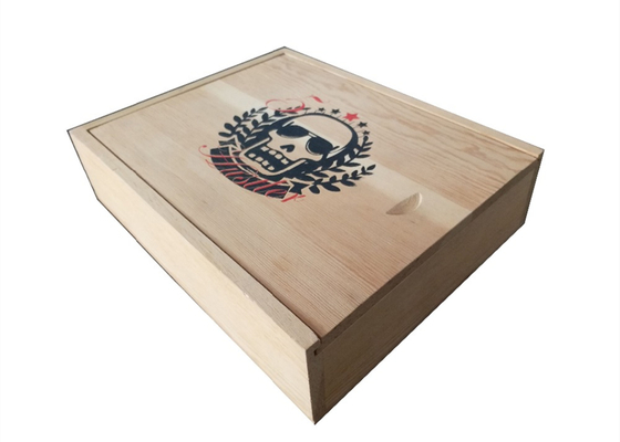 China 8 X 10 Luxury Packaging Boxes , Custom Made Small Wooden Boxes Sliding Halloween Christmas supplier