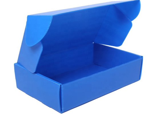 China Collapsible Corrugated Plastic Storage Boxes With Lid , Flute Corrugated Polypropylene Boxes supplier