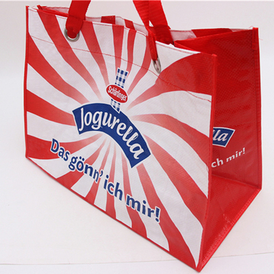 China Eco friendly Large Non Woven Laminated Tote Bags With Handle Carrier Shopping Advertising supplier