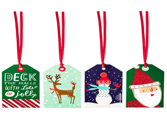 China Custm Children'S Christmas Gift Tags Personalized Printable With String Holiday Decoraction supplier