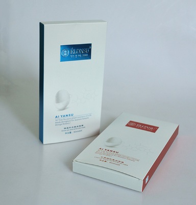 China White Folding Cardboard Gift Boxes Luxury Face Mask Boxes Custom Design supplier