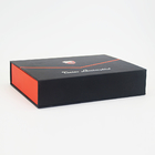 Magnetic Closure Black And Red Cardboard Gift Box For Products , Instructions