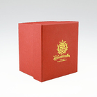 Red Recyclable Office Desk Organizer Collapsible Paper Box A4 Cardboard Storage Box