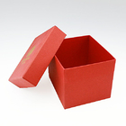 Red Recyclable Office Desk Organizer Collapsible Paper Box A4 Cardboard Storage Box