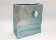 Small Paper Christmas Gift Bags For Kids Holographic Metallic Foil Medium Size Oversized