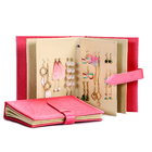 Earrings Holder Book Fancy Jewelry Box Foldable For Earrings Storage