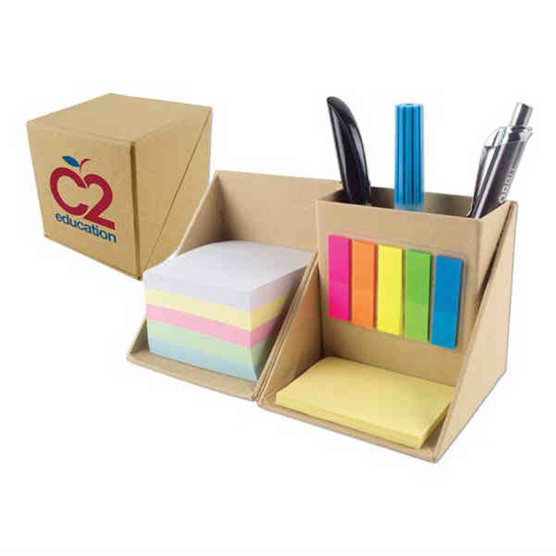 Foldable Personalised Stationery Gifts Cardboard Box With Pen Holder