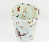 Paper Board Present Wrapping Accessories , Garbage Paper Trash Can White Color supplier