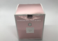 Pink 5×5cosmetic Gold Foil Gift Boxes Laser Filmed Paper Packaging Printing supplier