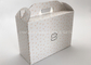 Recycled Brown / Pink Kraft Paper Storage Boxes Without Lids Logo Printing Die Cut Handle Dessert Packaging supplier