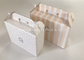 Recycled Brown / Pink Kraft Paper Storage Boxes Without Lids Logo Printing Die Cut Handle Dessert Packaging supplier