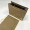 Company Logo Personalized Brown Gift Bags For Business Gold Hot-Stap Foil Logo Included supplier