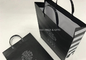 Small Black Custom Printed Paper Bags With Handles Plastic , Branded Shopping Bags Luxury supplier
