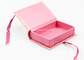 Book Style Branded Gift Boxes Pink Color Customize paper Unique Socks Packaging supplier