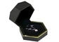 Luxury Small Black Jewelry Box With Necklace Hooks Pendant Special Shaped LED Light Inside supplier