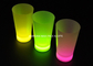 Plastic Glow In The Dark Party Cups Personalized , Wedding Favors Beer Drinking Led Party Cups  Flashing supplier