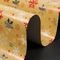 Extra Wide Foil Wrapping Paper Rolls Luxury Yellow Red Coloured Decorative Aluminized supplier