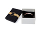 Small Decorative  Black Jewellry Box , Earring Necklace Bracelet Storage Box With Velvet Inner Cushion supplier