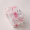 Fancy Pink Printed Small Pink Storage Boxes Plastic Cosmetic Packaging With Hanger 4 X 4 supplier