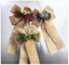 Ribbon Bow Present Wrapping Accessories Merry Christmas Tree Decoration Classical Linen supplier