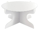 2 / 3 Tiers Paper Cardboard Cake Stand With Gold Trim Edges Round Scalloped Shape supplier