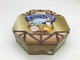 Full 3D Embossed Octagon Custom Candy Tins / Metal Tin Box With Food Grade Tray supplier