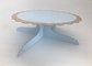 Custom Disposable Party Table Decorations One Tier Blue Paper Cake Stand supplier