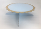Custom Disposable Party Table Decorations One Tier Blue Paper Cake Stand supplier