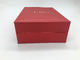 Red Bottom Folding Branded Paper Bags With Cotton Rope , Silver Foil Logo supplier