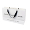 Mini White Branded Paper Bags Company Logo Promotional  For Business Emboss Printing supplier