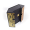 Folded Magnetic Closure Black Wine Bottle Gift Box / Wine Display Box Packaging For Liquor supplier