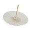 Traditional Handmade Parasol Chinese Paper Umbrella White Color Wood Handle supplier