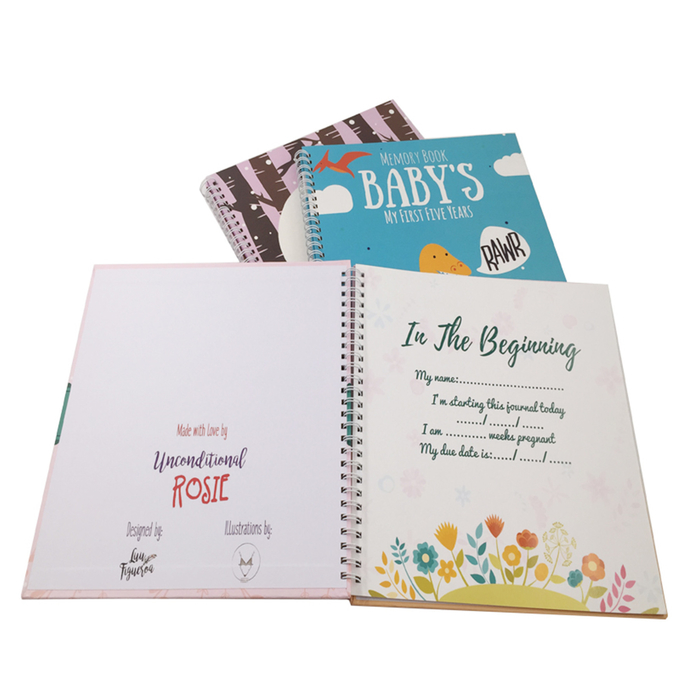 Unique Design Scrapbook For Kids / Rigid Cover Baby Girl Scrapbook Album