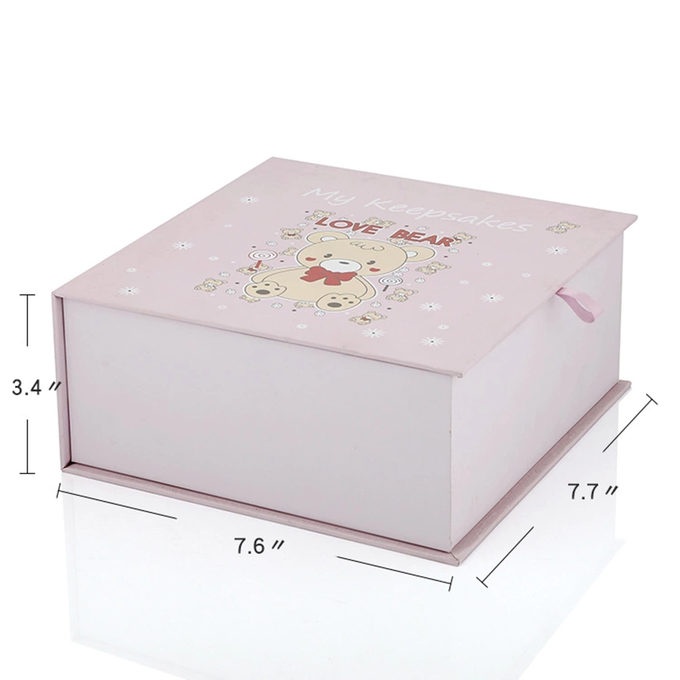 Decorative Birthday Gift Scrapbook Photo Album Baby Favor Box 196x193x86mm
