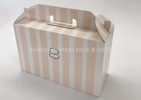 China Retail Corrugated Wine Gift Boxes With Handle Cardboard Shipping Moving Color Printing supplier