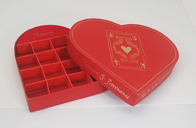 Newest Design Customizable Chocolate Heart shape Packaging Box Customized Luxury Rose Packaging 16 pcs set of box
