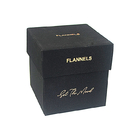 Branded black and red packages for luxury beauty products make up paper boxes made by black cloth and red fancy paper