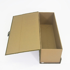 Matte Green Foldable Hard Paper Magnetic Closure Spirit Gift Boxes With Ribbon