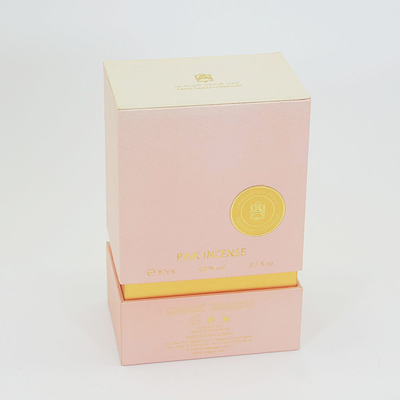 Pink Branded Gift Boxes Display Paper Boxes For Incense Perfume Gift Package