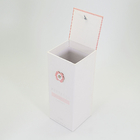 White Perfume Cosmetic Packaging Boxes Hot Stamping With Recycle Paper Insert