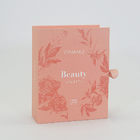 Beauty Secrets Luxury Cardboard Paper Gift Box Cosmetic Packaging With Ribbon