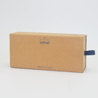 Custom Logo Brown Kraft Sunglasses Packaging Box Luxury Paper Debossed Logo