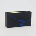 Eco Friendly Black Branded Gift Boxes Magnet Rigid Paper Box With Eva Foam