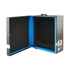 Black Luxury Wooden Gift Box For Headphone Elegent MDF Board Box