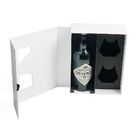 Rigid Cardboard Whisky Glass Gift Box Magnetic Champagne Bottle Packaging Two Windows