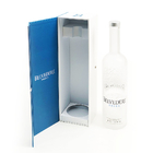 Luxury 1L Champagne Glass Bottle Box Magnetic Handmade Rigid Cardboard Paper