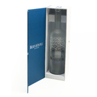 Luxury 1L Champagne Glass Bottle Box Magnetic Handmade Rigid Cardboard Paper